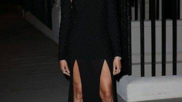 Alesha Dixon Looks Hot in Black as She Attends the British Vogue X Self-Portrait Party in London - Britain on adultfans.net