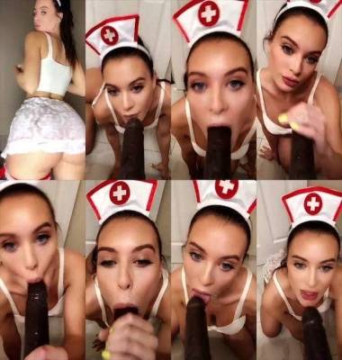 Lana Rhoades sexy nurse bbc dildo blowjob snapchat premium 2018/11/27 on adultfans.net