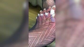 Tatianasnaughtytoes new 2020 12 11 french pedicure black nylon onlyfans  video - France on adultfans.net