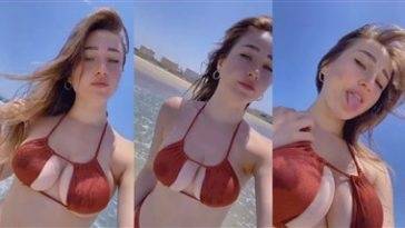 Natalia Fadeev Hot Teasing On Beach Video Leaked on adultfans.net