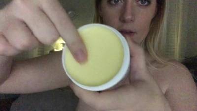 MissCassi  Body Lotion Video on adultfans.net