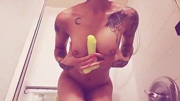 Goldx Sins yellow dildo shower - OnlyFans free porn on adultfans.net