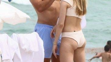 Mason Rudolph Tends to Genie Bouchard 19s Injury During a Romantic Break at the Beach on adultfans.net