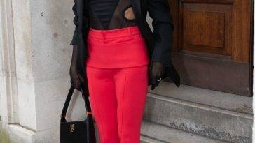 Sami Miro Looks Hot at the Burberry 19s Fashion Show in London on adultfans.net