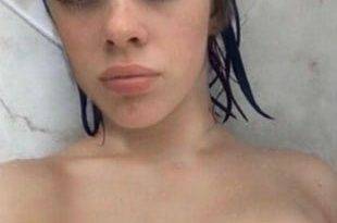 Billie Eilish Nude Topless Selfie And Wet Titties on adultfans.net