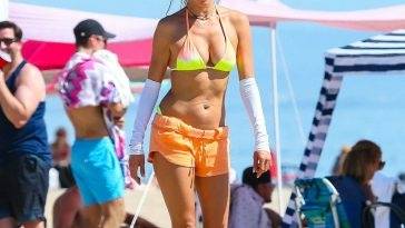 Alessandra Ambrosio Shows Off Her Slender Figure on the Beach (119 New Photos) on adultfans.net