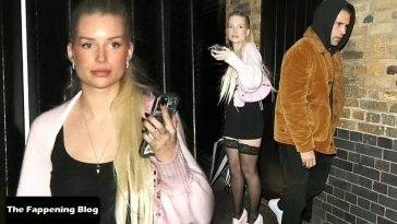 Lottie Moss and a Mystery Man are Seen Leaving The Chiltern Firehouse in London on adultfans.net