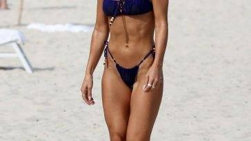 Camila Coelho Shows Off Her Sexy Bikini Body on the Beach in Miami on adultfans.net