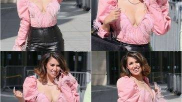 Raye Makes a Busty Appearance in a Flamingo Pink Feathered Top on the Hottest Day in London (38 New Photos) on adultfans.net