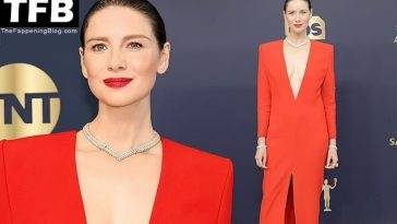 Caitriona Balfe Stuns as She Goes Braless at SAG Awards on adultfans.net