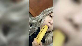 Alyssa Scott  Banana Sucking and Boobies Squeezing XXX Videos  on adultfans.net