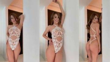 Yanet Garcia Nude See Through Lingerie Video  on adultfans.net