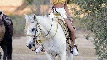Joy Corrigan is Pictured Taking a Horseback Ride in in Cabo San Lucas on adultfans.net