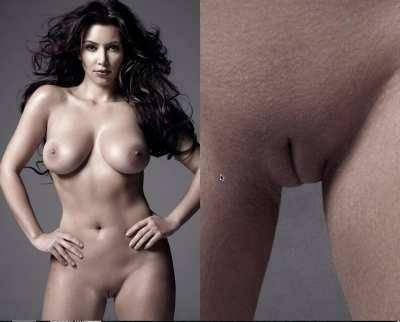 I always thought Kim K was kind of a bimbo, but damn she has a pretty little pussy! on adultfans.net