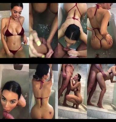 Lana Rhoades bathtub & shower sex snapchat premium 2018/12/09 on adultfans.net