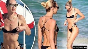 Candice Swanepoel & Martha Graeff Hit the Beach in Miami on adultfans.net