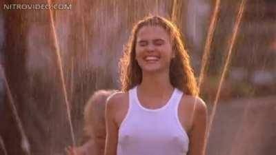 Keri Russell getting wet, showing her tits on adultfans.net
