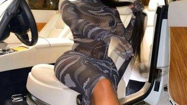 Alexis Skyy Poses in a See-Through Dress on adultfans.net