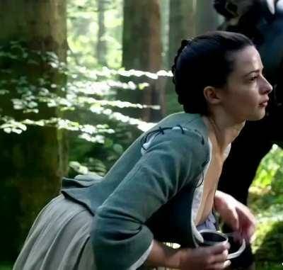 Laura Donnelly - Milking in 'Outlander' on adultfans.net