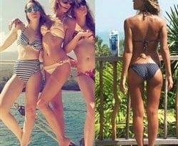 Taylor Swift's Legs vs. Jessica Alba's Thigh Gap Bikini Battle on adultfans.net