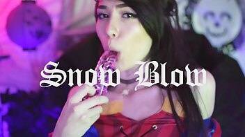 EmilyGrey_ SnowBlows Glass Dildo Blowjob Premium XXX Porn Video on adultfans.net