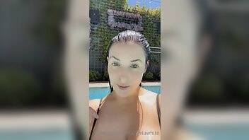 Angela white onlyfans teasing you in pool videos on adultfans.net