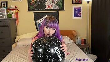 Inflatagirl cumming on goth beach ball with vibrator xxx video on adultfans.net