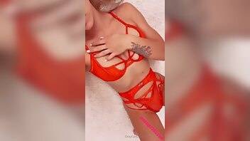 Therealbrittfit body play red lingerie onlyfans videos  on adultfans.net