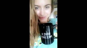 Jill Kassidy drinks coffee in the morning premium free cam snapchat & manyvids porn videos on adultfans.net