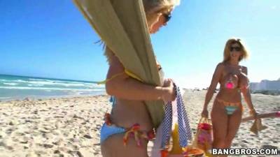 Sara Jay, Krystal Star - Another Day at the Beach! on adultfans.net