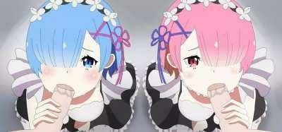Rem and Ram beeing good Maids on adultfans.net