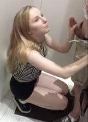 Sweet girl sucking on dick in the fitting room on adultfans.net