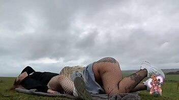 Scarletblackx eating pussy on a mountain xxx video on adultfans.net