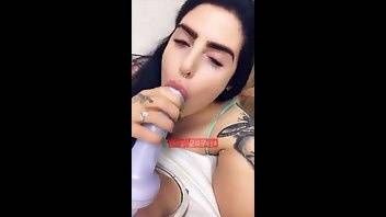 Lucy Loe dildo blowjob & riding on bed snapchat premium porn videos - leaknud.com