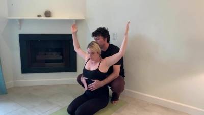 Stepson helps stepmom with yoga and stretches her pussy1 2 on adultfans.net