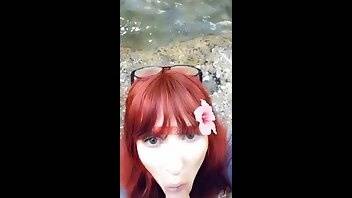 Amber Dawn outdoor quick blowjob snapchat premium porn videos on adultfans.net