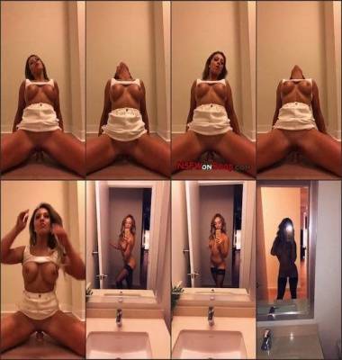 Katie Adler dildo riding & sexy stocking naked mirror view snapchat premium 2018/05/29 on adultfans.net