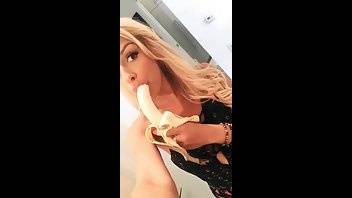 Carmen Caliente eats a banana premium free cam snapchat & manyvids porn videos on adultfans.net