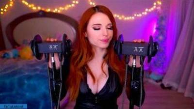 Amouranth Sexy Ear licking ASMR Black Widow Cosplay amouranth - topleaks.net