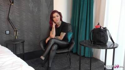 GERMAN REDHEAD COLLEGE TEEN - Tattoo Model Ria Red - Pickup and Raw Casting Fuck - GERMAN SCOUT ´ - Germany on adultfans.net