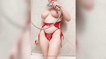 Yourlittleredhead tap the for more shower scenes onlyfans  video on adultfans.net