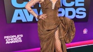 Paris Jackson is Pictured in a Brown Dress at 47th Annual People 19s Choice Awards on adultfans.net