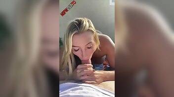 Emily knight sucking dick so good in my backyard I love how much he came on my face snapchat prem... on adultfans.net