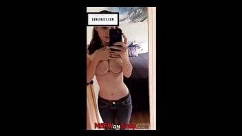 Luna Raise mirror view boobs tease snapchat free on adultfans.net