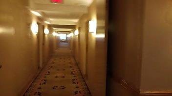 CandieCane peeing hotel hallway xxx premium porn videos on adultfans.net