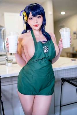 Hana Bunny - Starbucks Ei on adultfans.net
