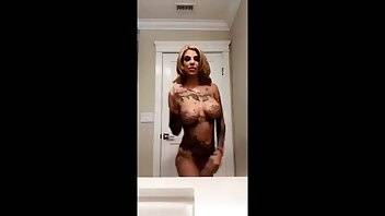 Bonnie Rotten bathroom naked teasing snapchat free on adultfans.net