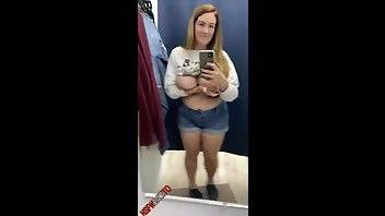 Lee Anne big boobs tease in fitting room snapchat premium 2020/09/26 porn videos on adultfans.net