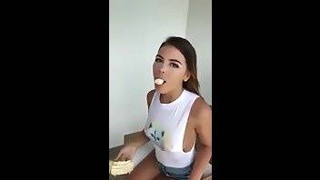 Adriana Chechik eats banana premium free cam snapchat & manyvids porn videos on adultfans.net
