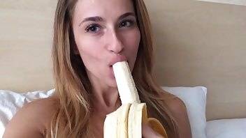 Cara Mell eats banana premium free cam snapchat & manyvids porn videos on adultfans.net